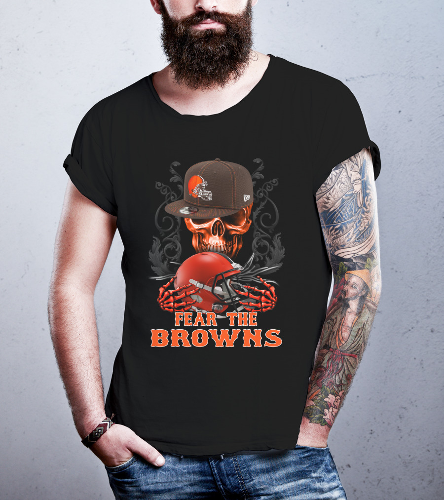 Fear The Browns Cleveland Browns Ds002-08 T-Shirt