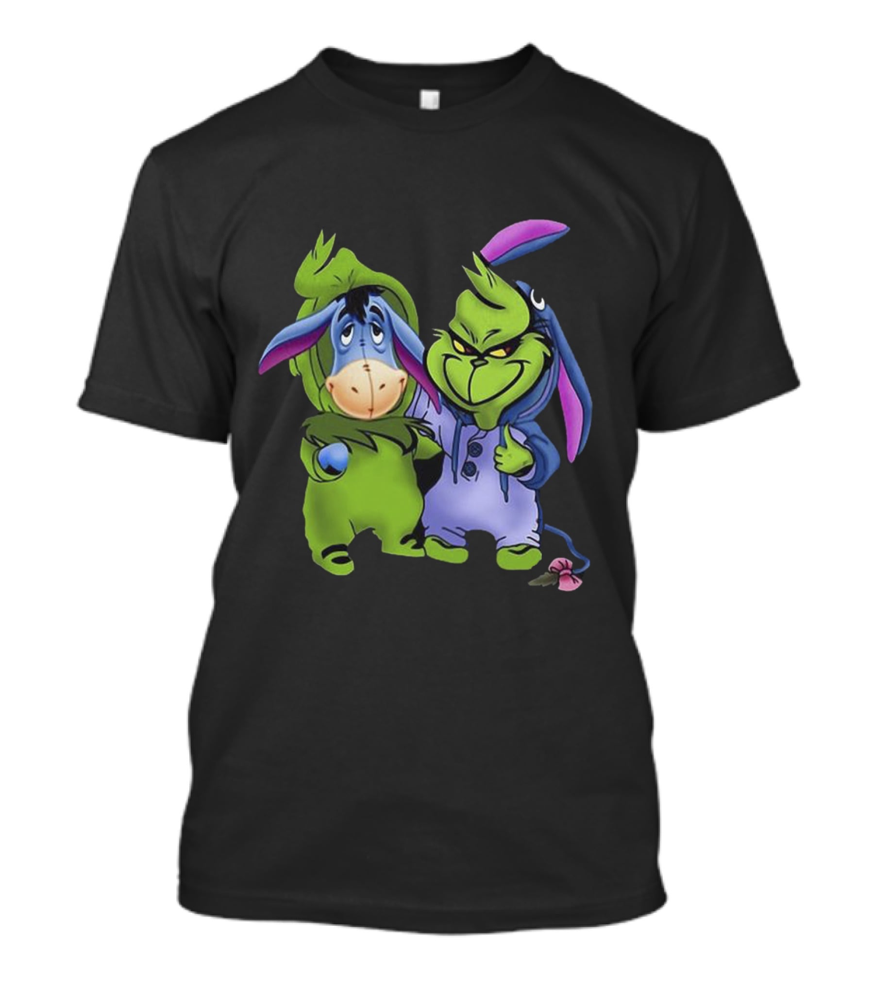 Eeyore And Grinch Crossover Costume Characters T-Shirt