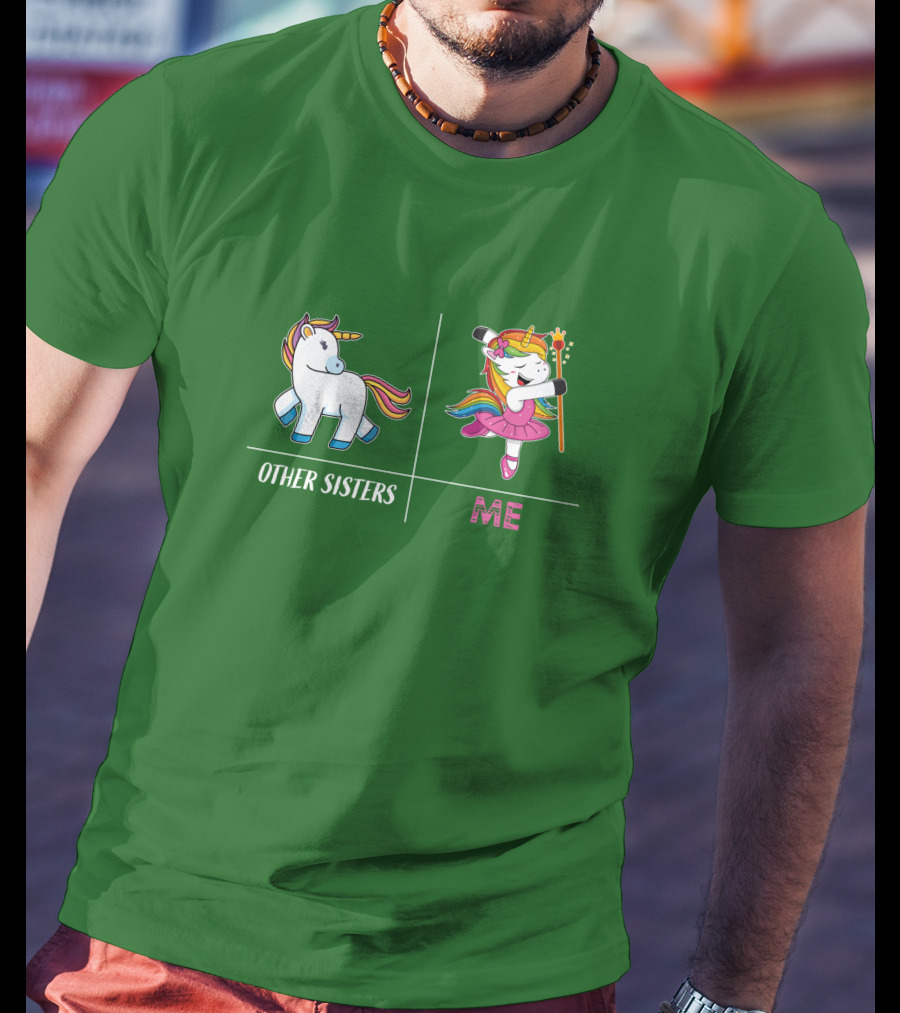 Other Sisters Me Cute Unicorn Ballerina T-Shirt