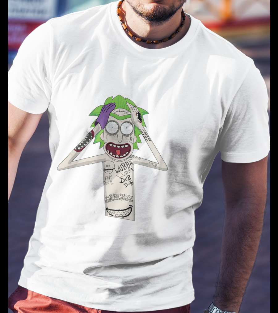 Rick Sanchez Wubba Lubba Dub Dub Joker Mashup T-Shirt