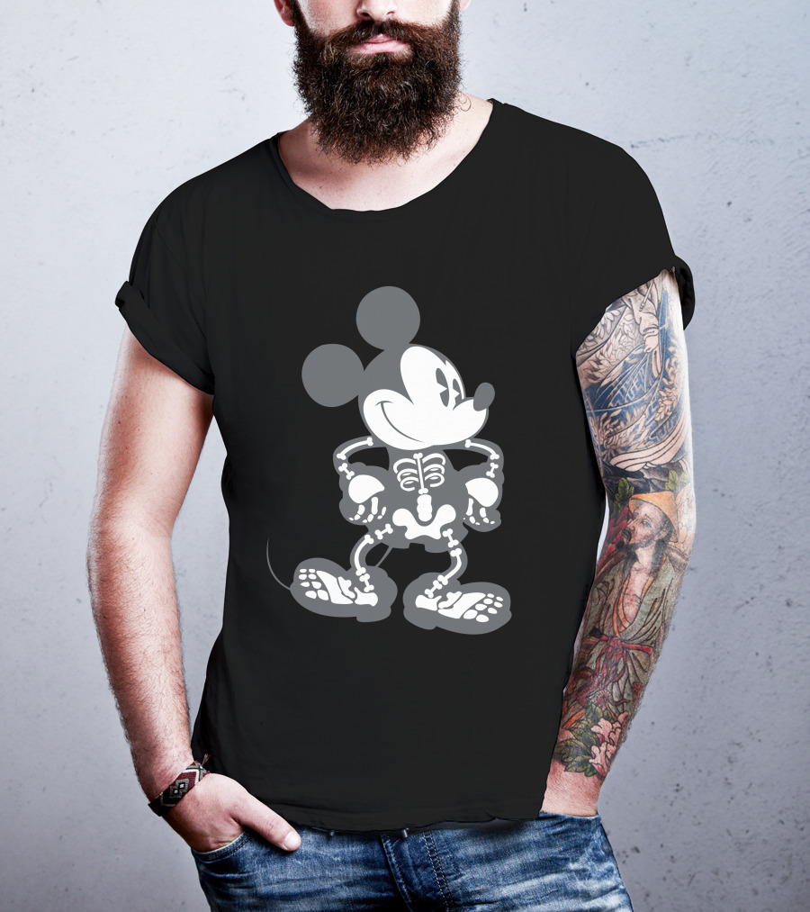 Mickey Mouse Skeleton Halloween T-Shirt