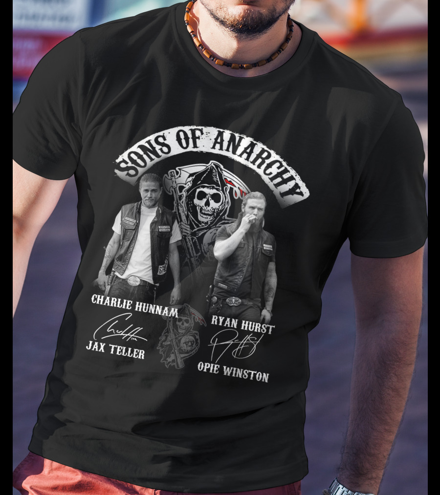 Sons Of Anarchy Jax Teller Opie Winston Charlie Hunnam Ryan Hurst T-Shirt