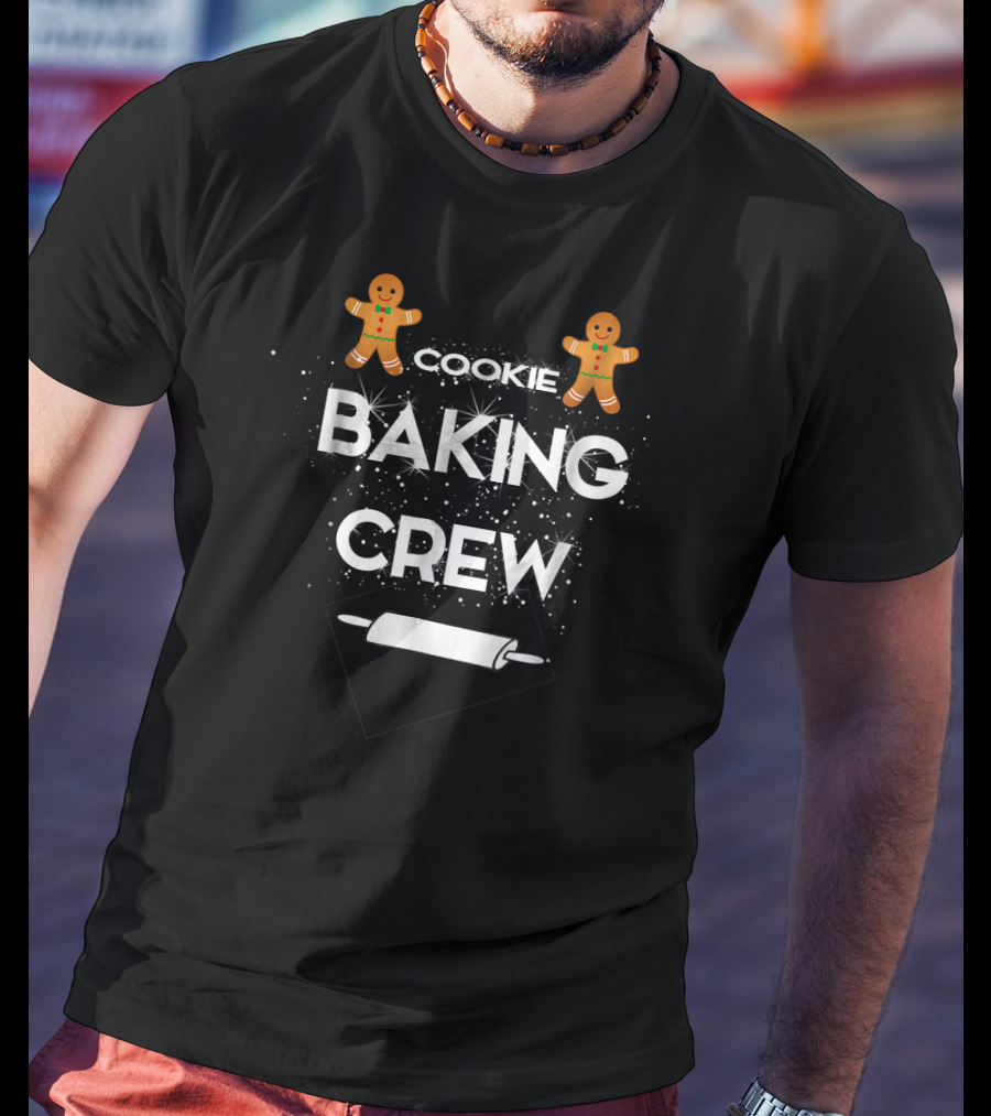 Cookie Baking Crew Gingerbread Christmas Holiday T-Shirt