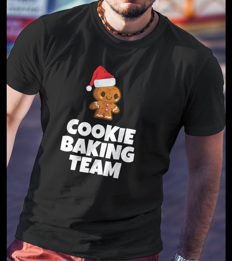 Cookie Baking Team Gingerbread Santa Hat T-Shirt