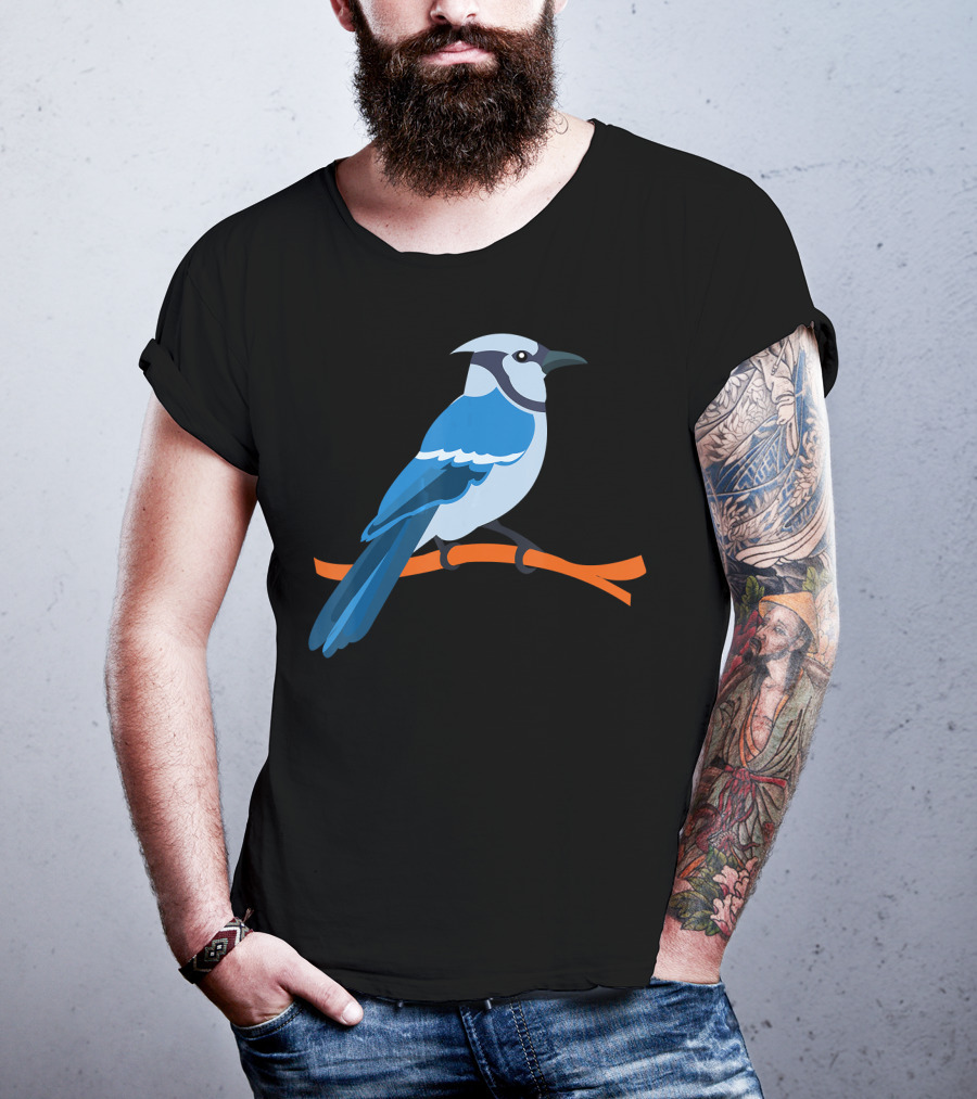 Cool Blue Jay Awesome Bird T-Shirt