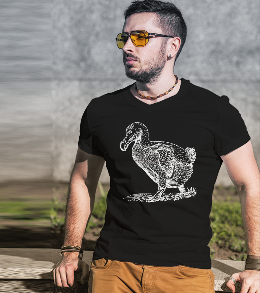 Cool Extinct Dodo Bird Fun Hipster T-Shirt