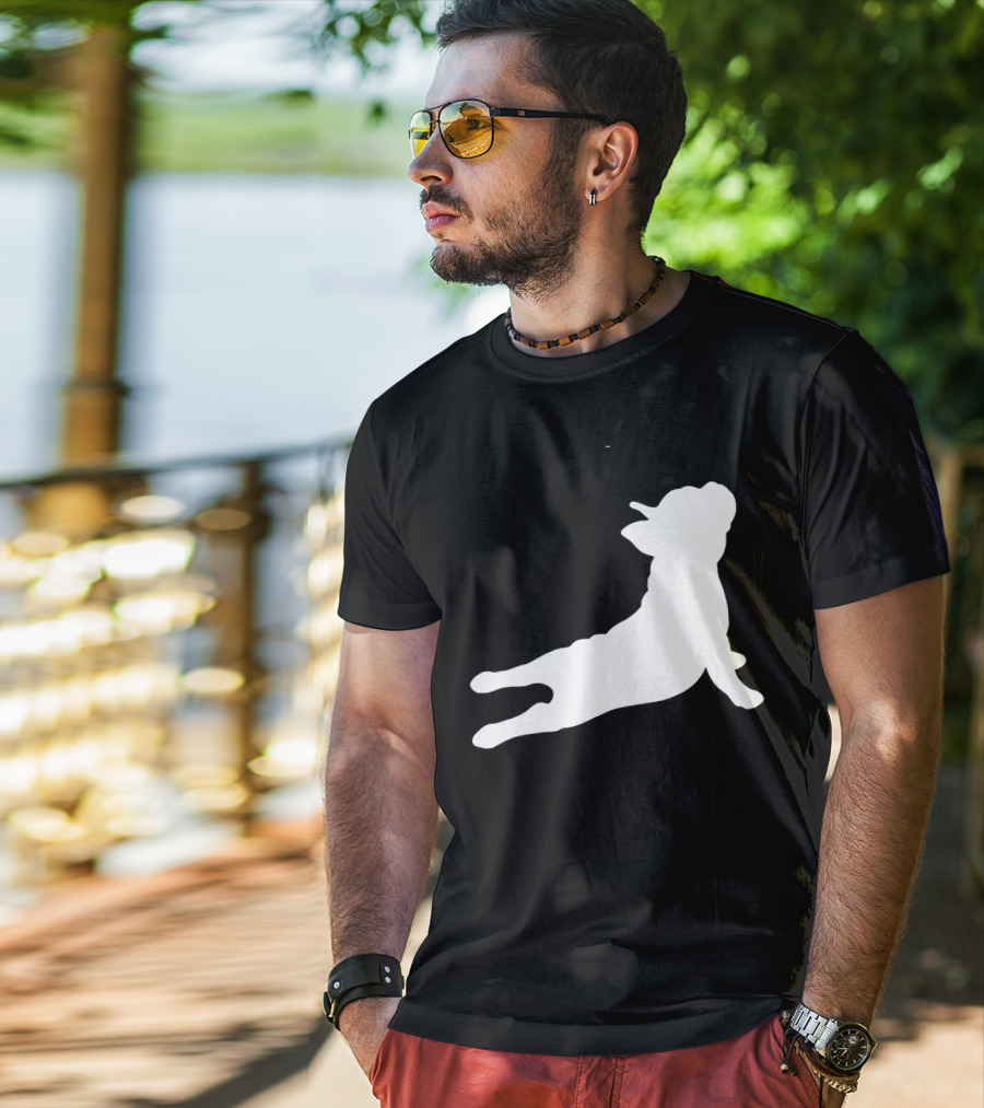 Funny French Bulldog Yoga Pose Cute French Bulldog T-Shirt