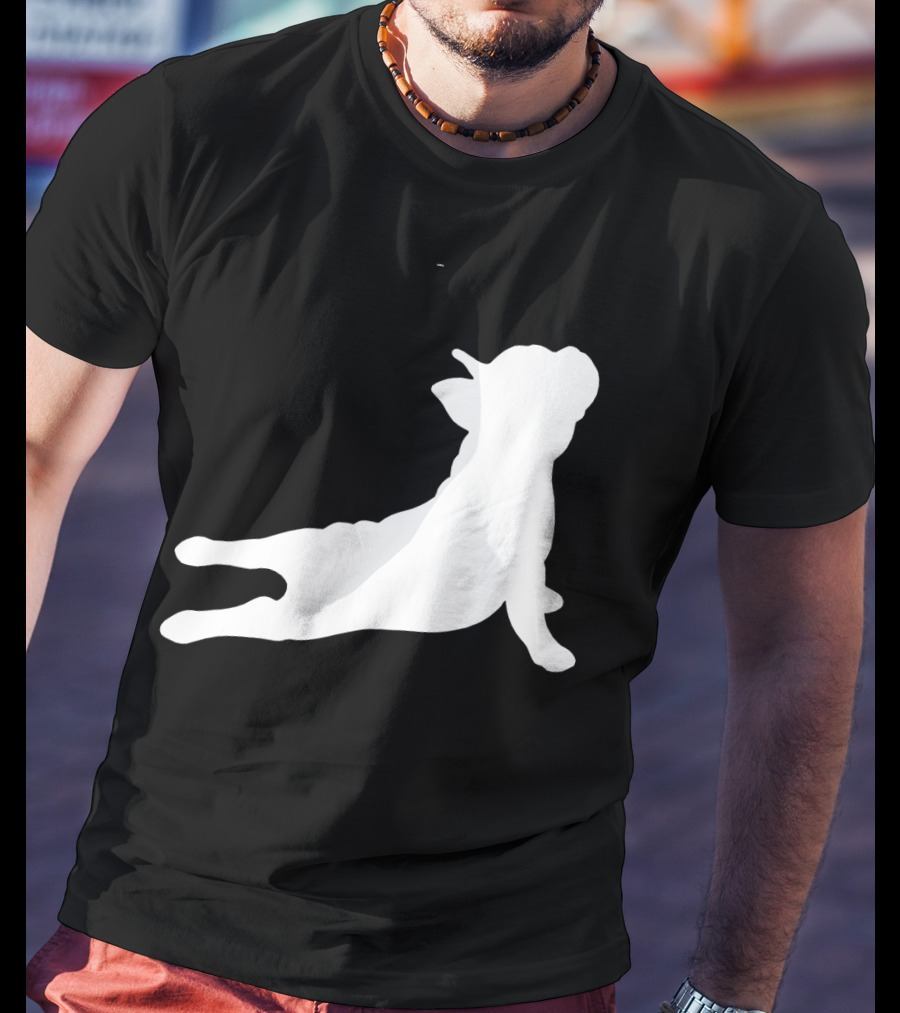 Funny French Bulldog Yoga Pose Cute French Bulldog T-Shirt