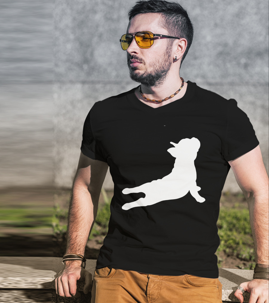 Funny French Bulldog Yoga Pose Cute French Bulldog T-Shirt