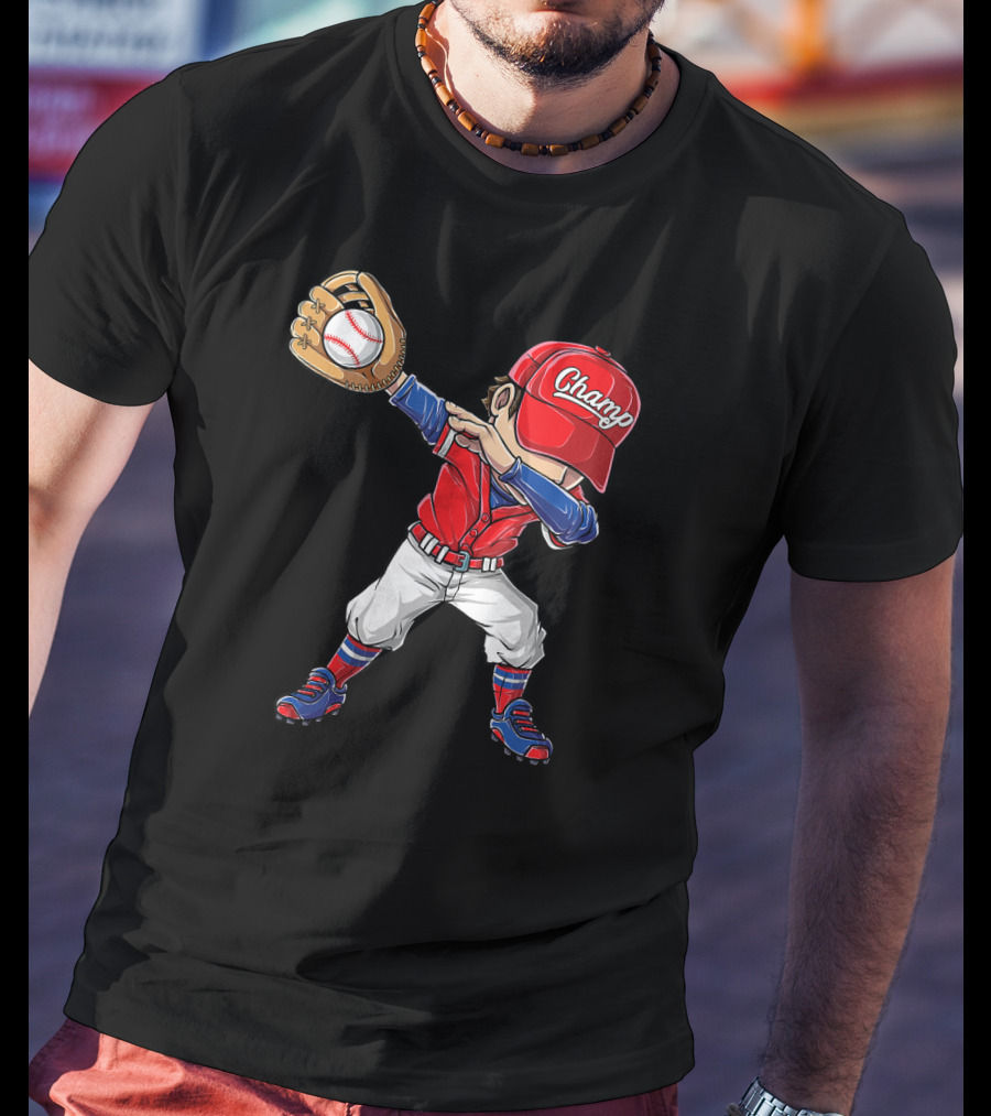 Chango Dabbing Baseball Player T-Shirt