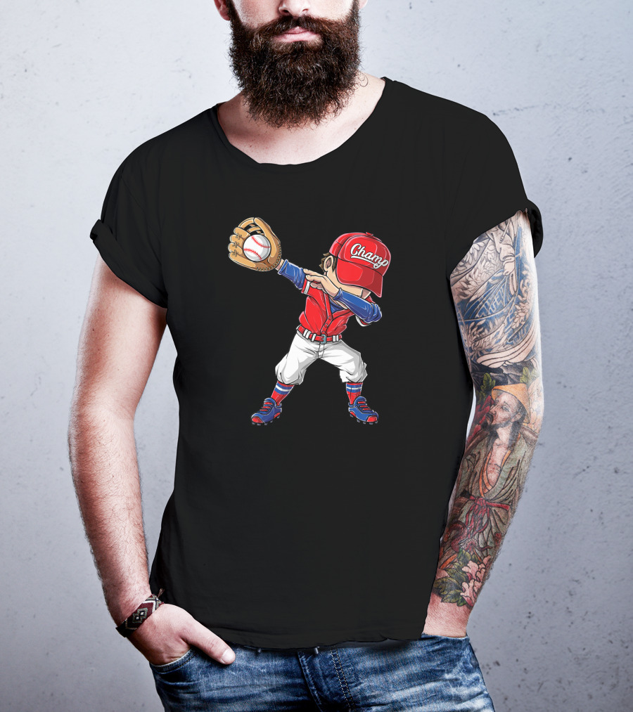 Chango Dabbing Baseball Player T-Shirt