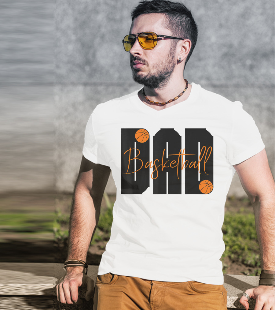 Dad Basketball Lover Father's Day Basketball T-Shirt