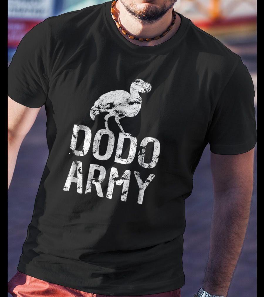 Dodo Army Vintage Style Distressed Look T-Shirt