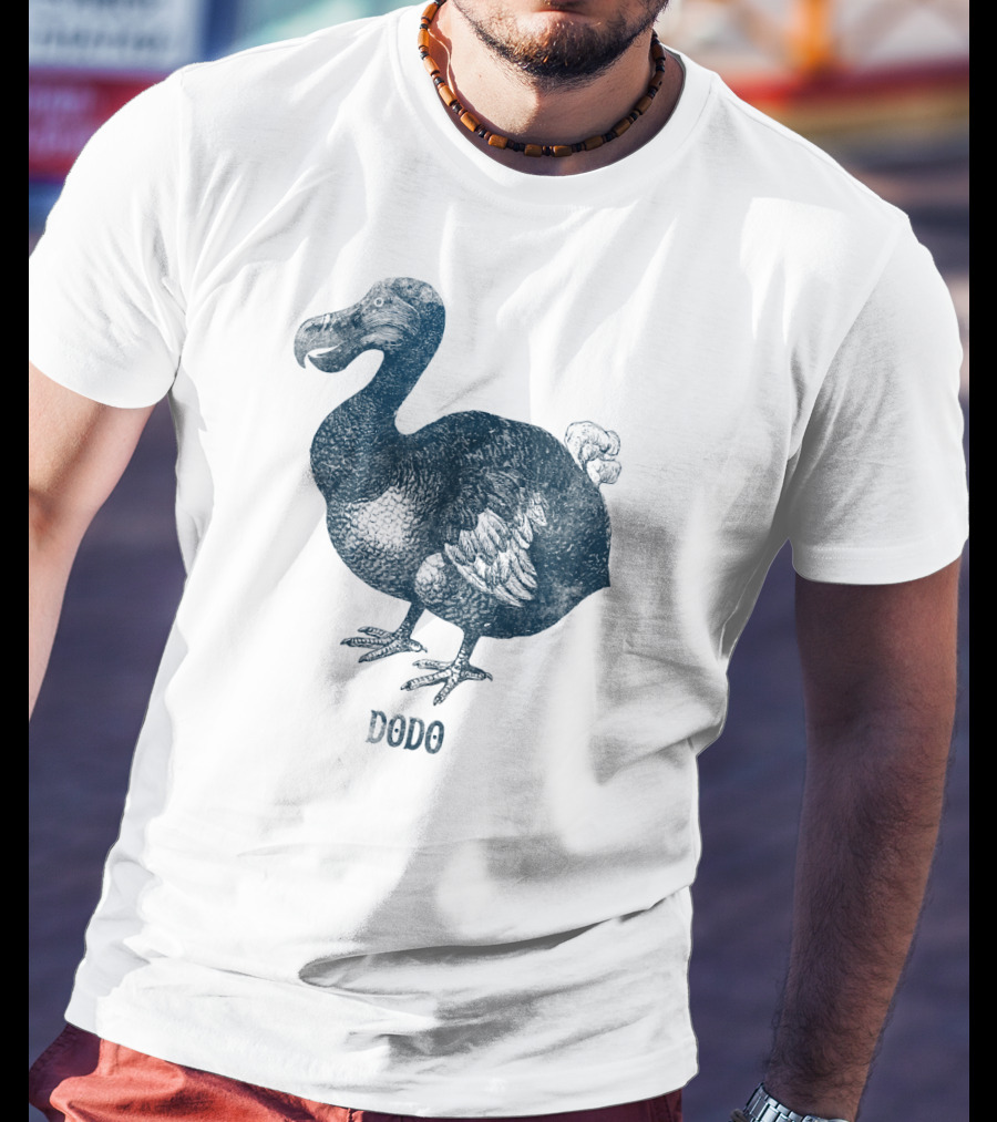 Dodo Bird Classic Illustration With Text T-Shirt
