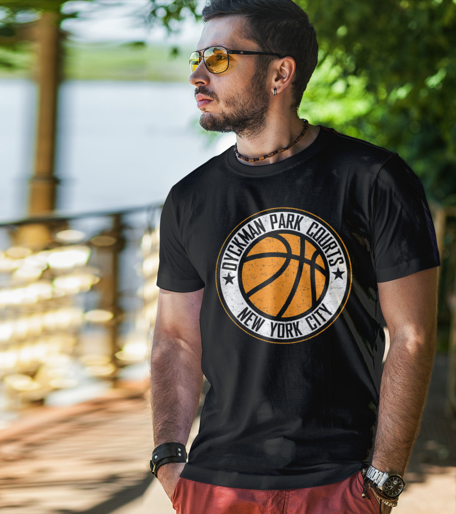 Dyckman Park Courts Basketball New York City T-Shirt