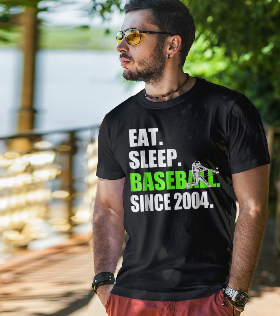 EAT SLEEP BASEBALL SINCE 2004 BATTER T-Shirt