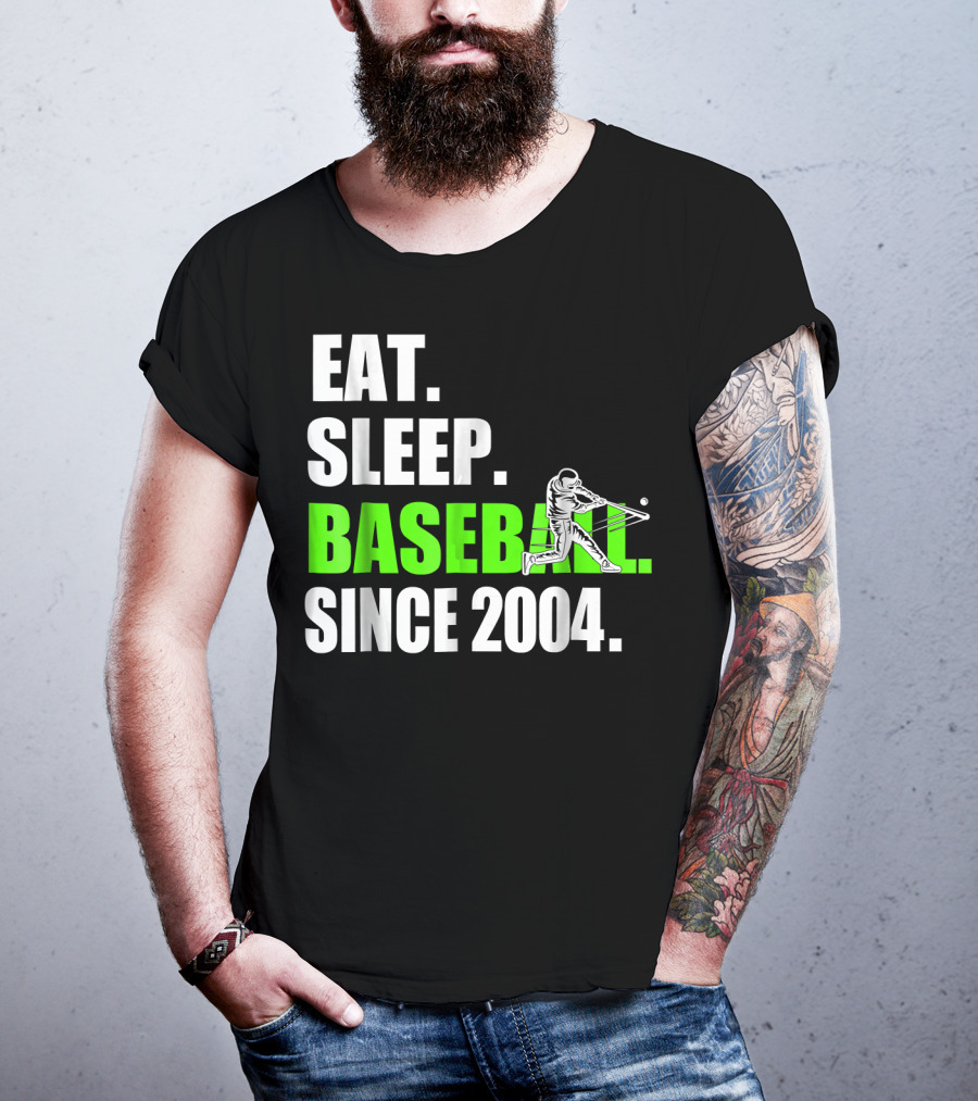 EAT SLEEP BASEBALL SINCE 2004 BATTER T-Shirt