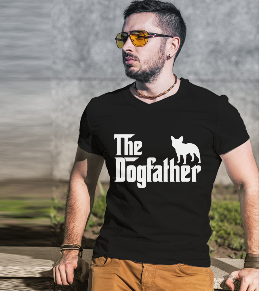 The Dogfather French Bulldog Father's Day T-Shirt