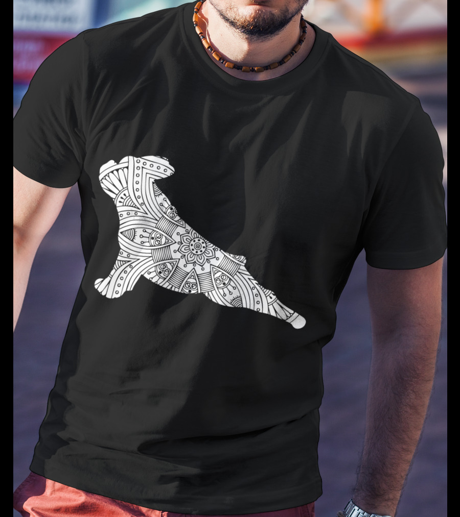 French Bulldog Yoga Mandala T-Shirt