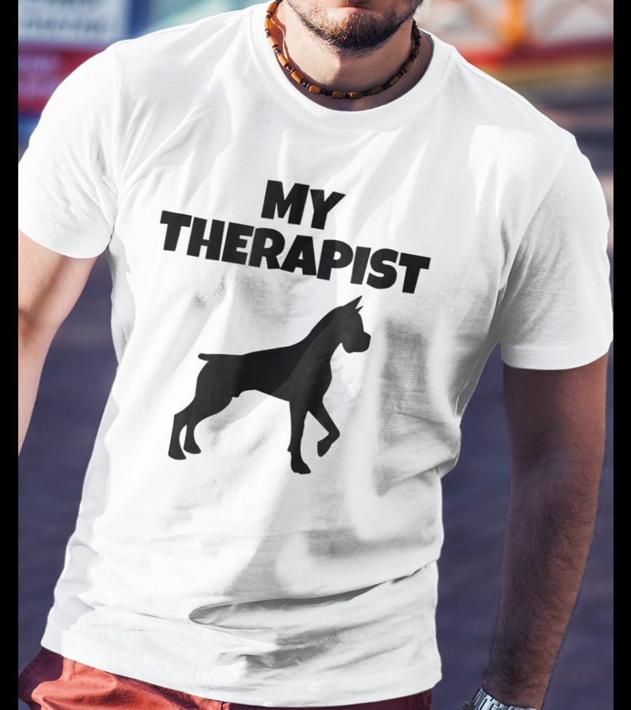 My Therapist Boxer Dog T-Shirt