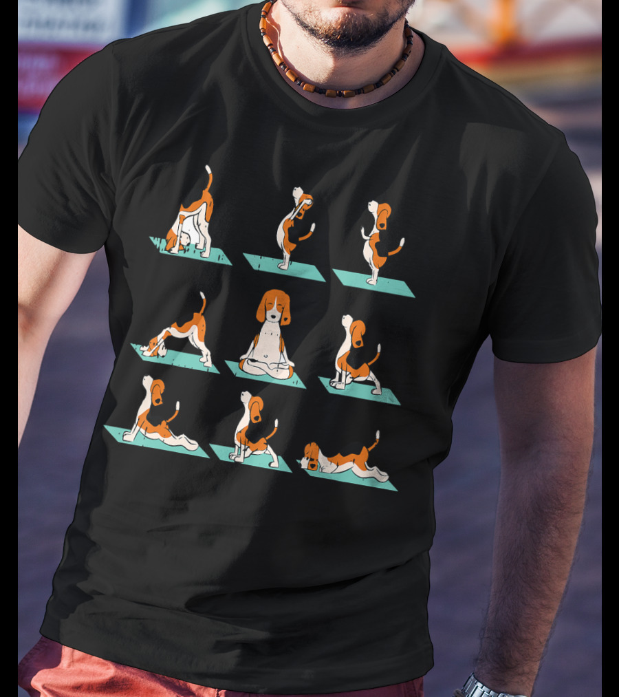 Dog Yoga Poses Namaste Funny Lover T-Shirt