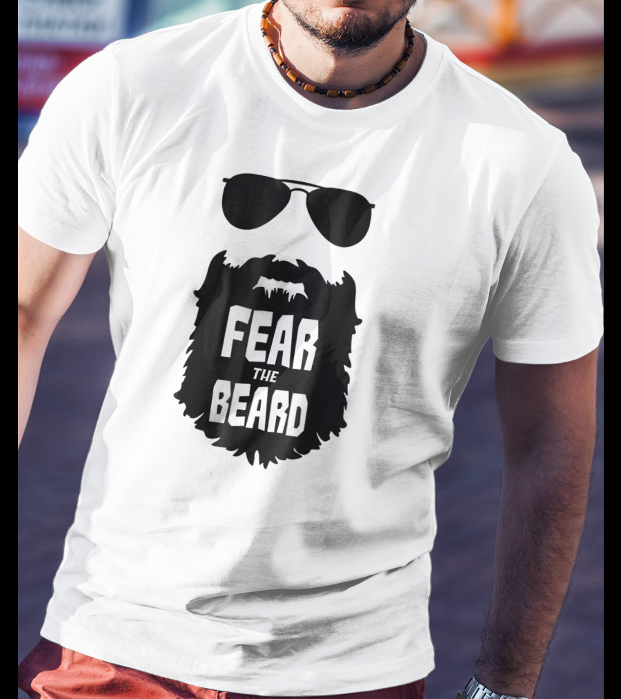 Fear The Beard Funny Sunglasses T-Shirt