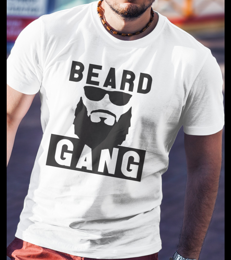 Beard Gang Funny Men's Beard Sunglasses T-Shirt