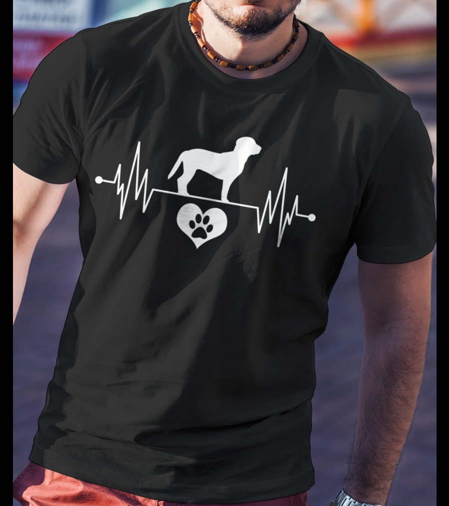 Vintage Beagle Owner Heartbeat Love T-Shirt