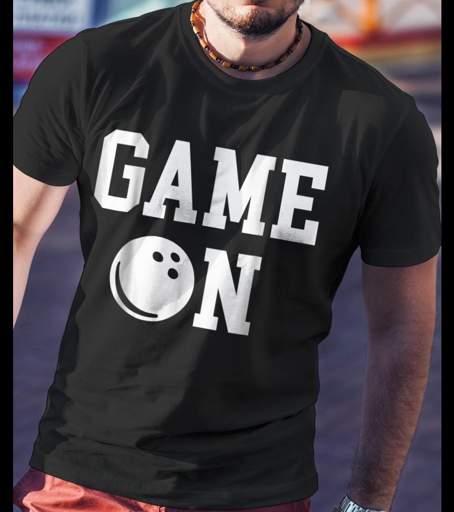 GAME ON Bowling Ball Icon Strike T-Shirt