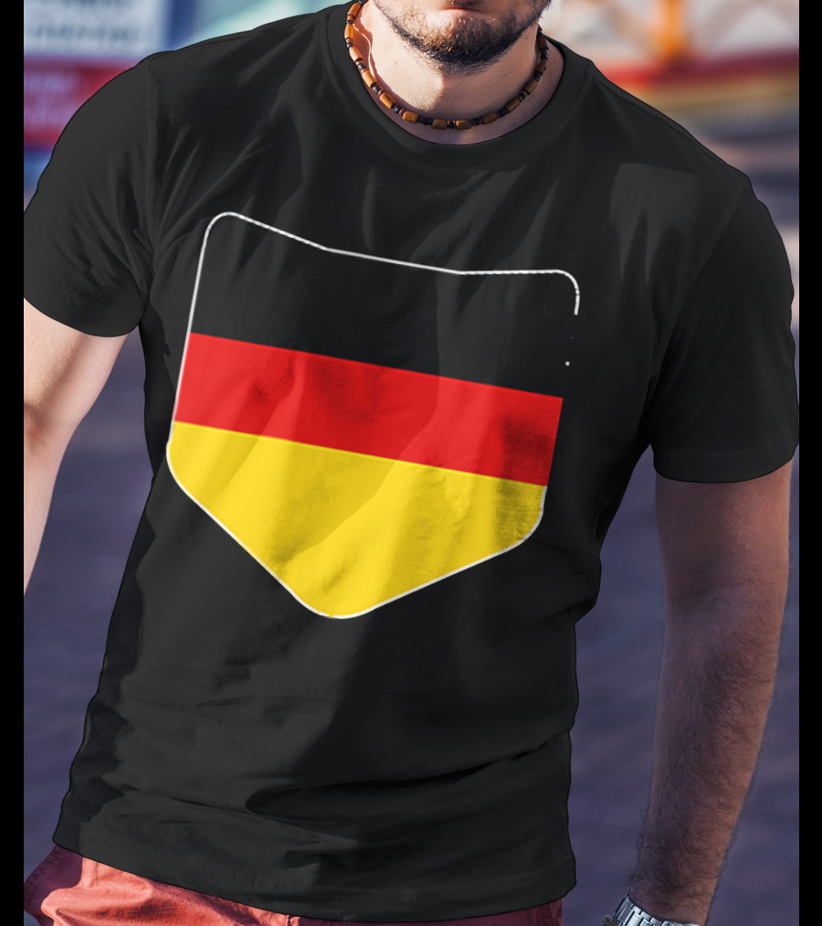Germany Flag Pocket Print Country Emblem German Colors T-Shirt