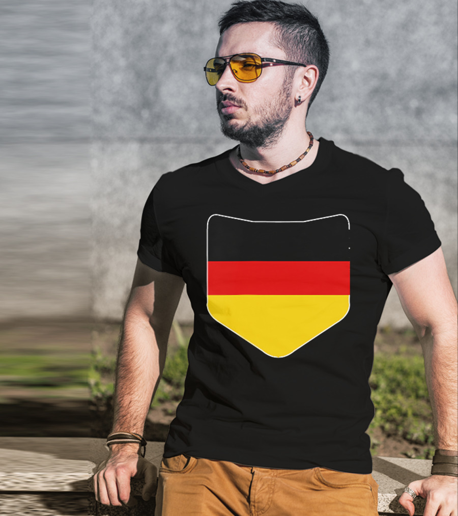 Germany Flag Pocket Print Country Emblem German Colors T-Shirt
