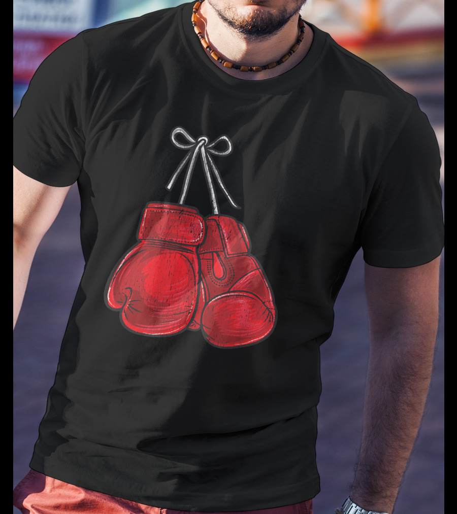 Boxer Red Boxing Gloves T-Shirt
