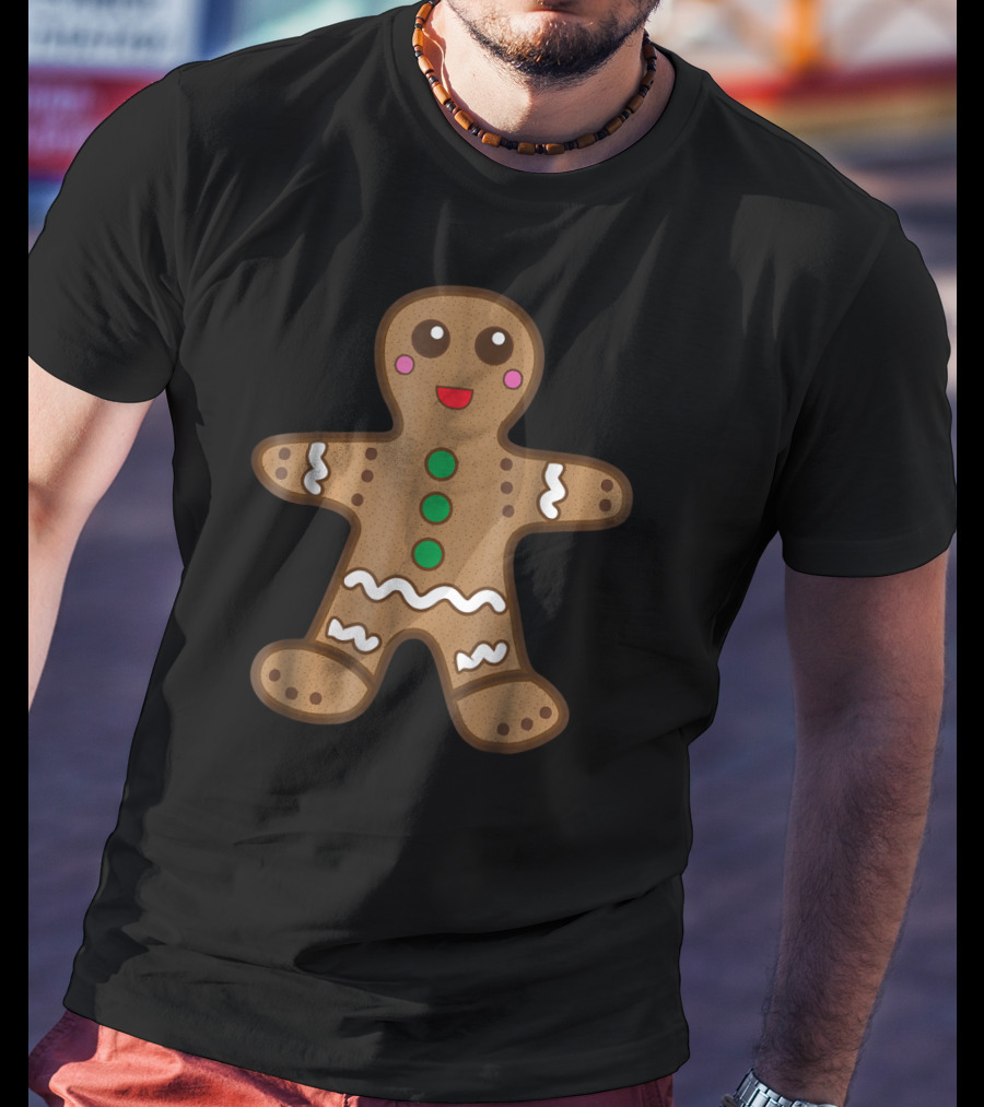 Gingerbread Man Cookie Holiday Baking Fun T-Shirt