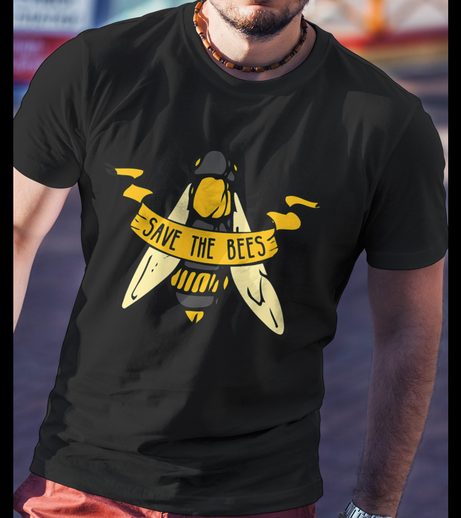 Save The Bees Fight Climate Change Global Warming T-Shirt