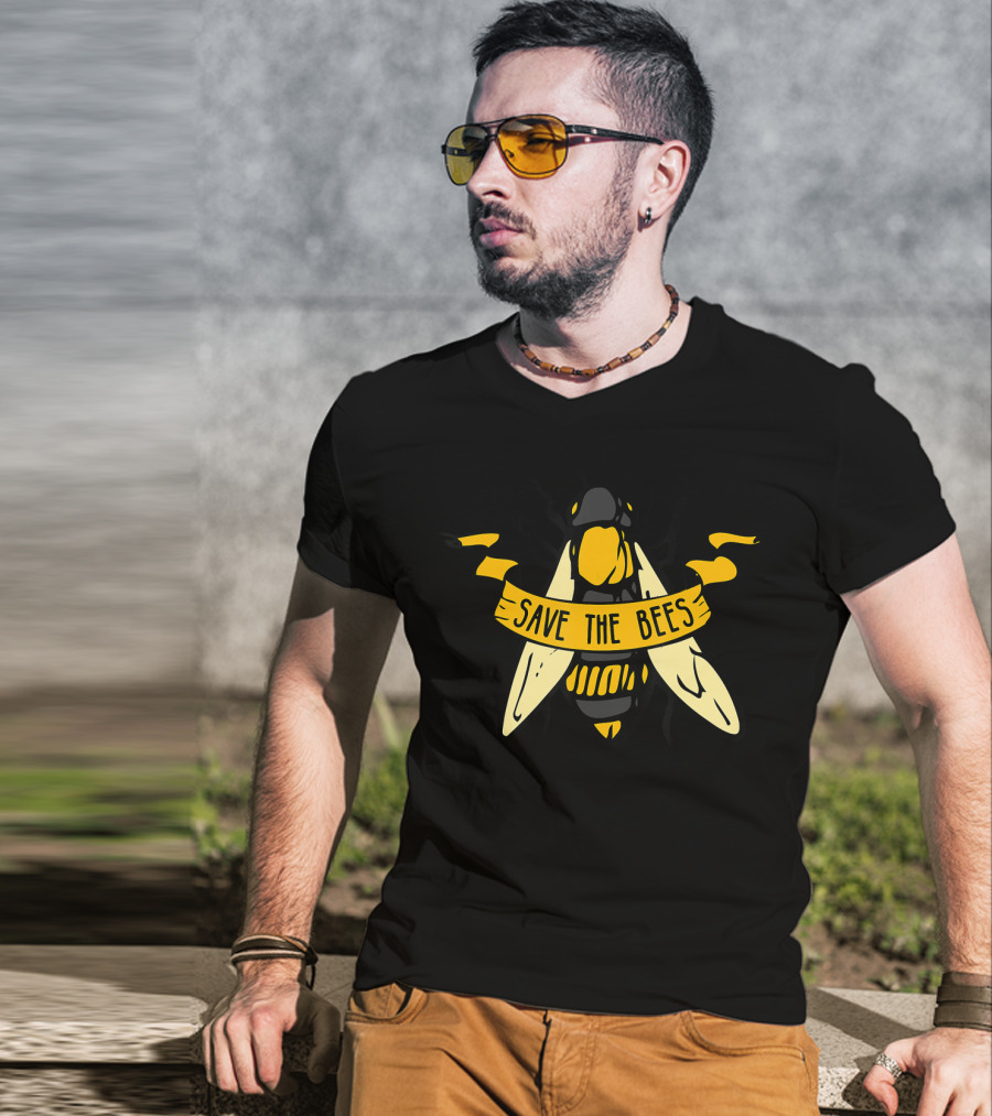 Save The Bees Fight Climate Change Global Warming T-Shirt