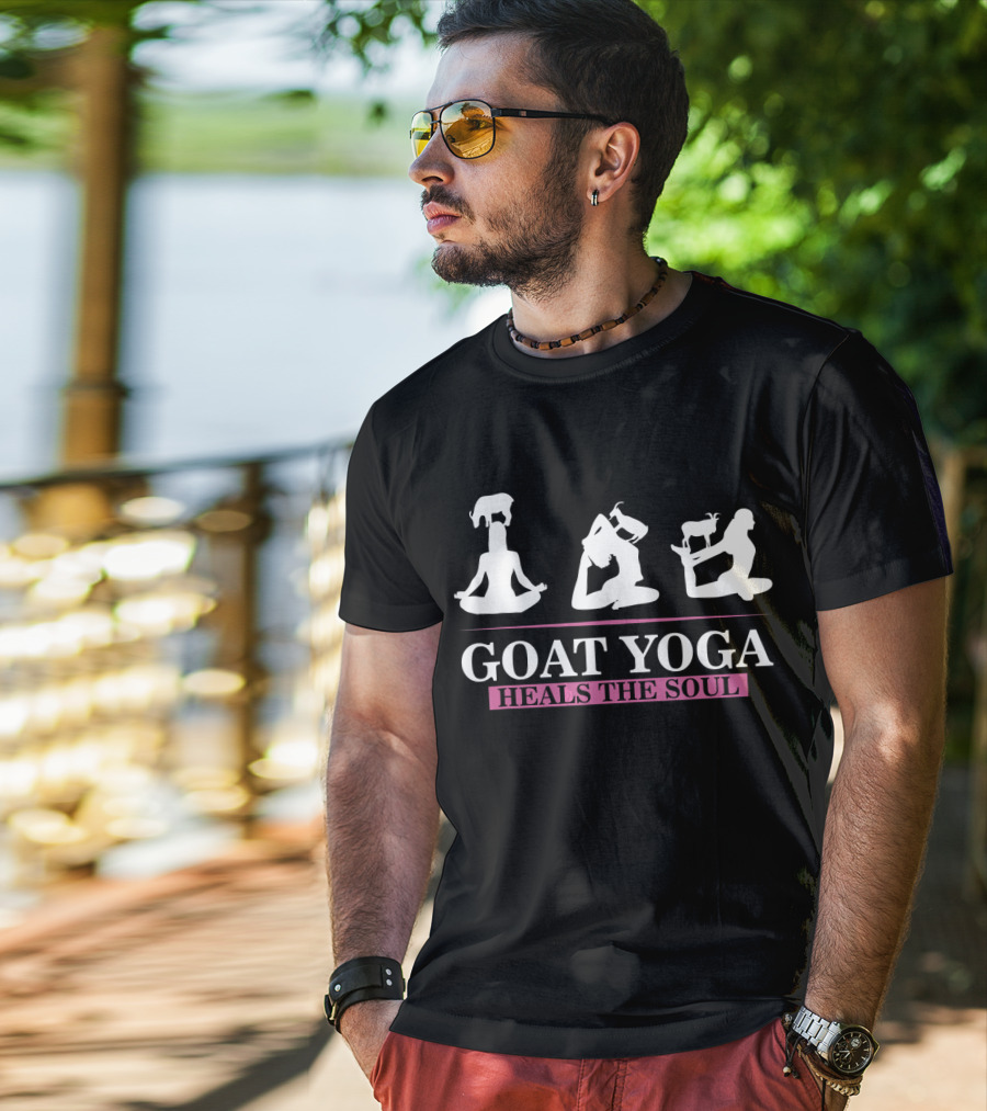 Goat Yoga Heals The Soul Meditation With Goats T-Shirt