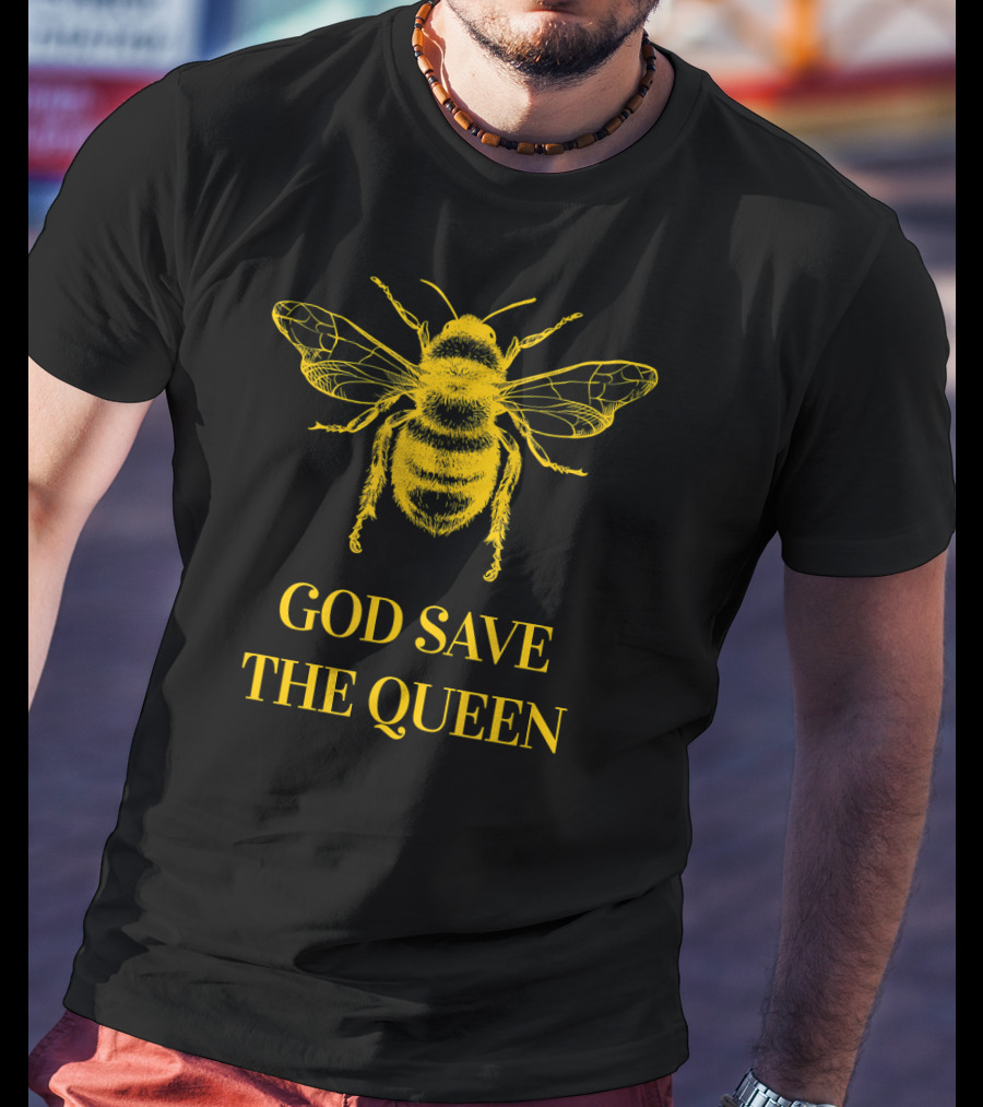 God Save The Queen Bumblebee Environmental T-Shirt