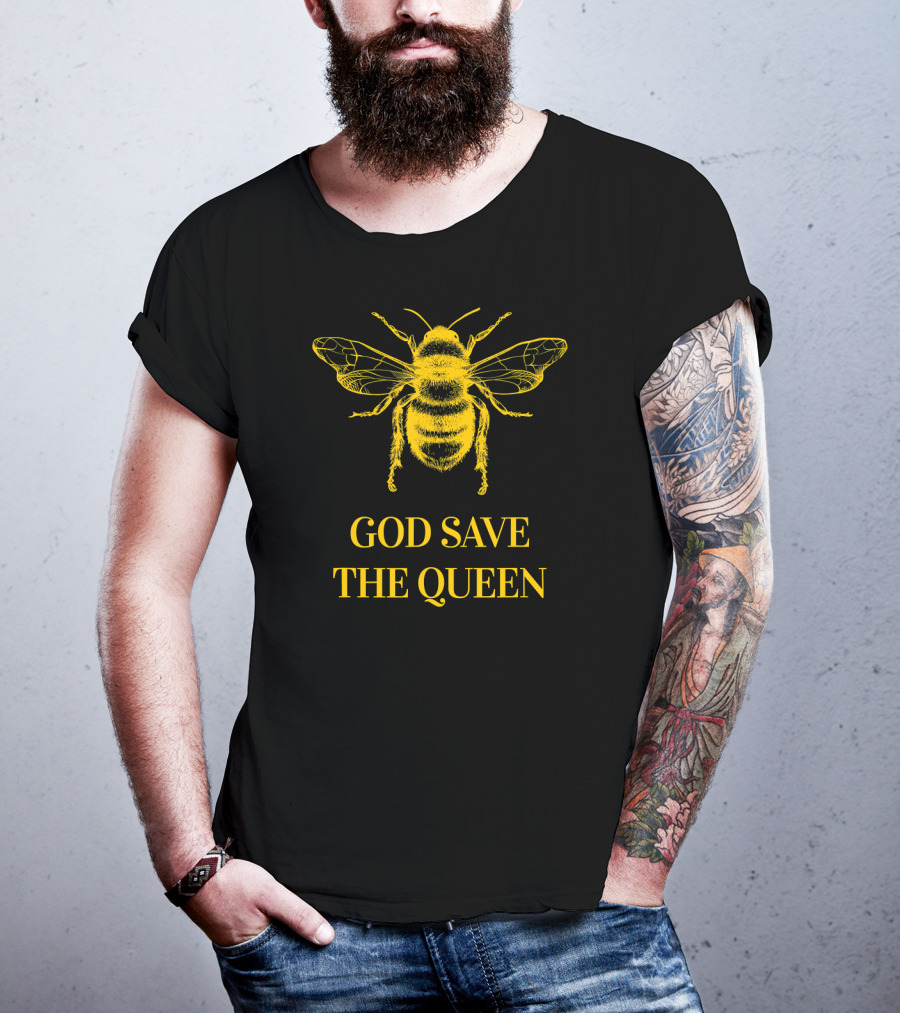 God Save The Queen Bumblebee Environmental T-Shirt