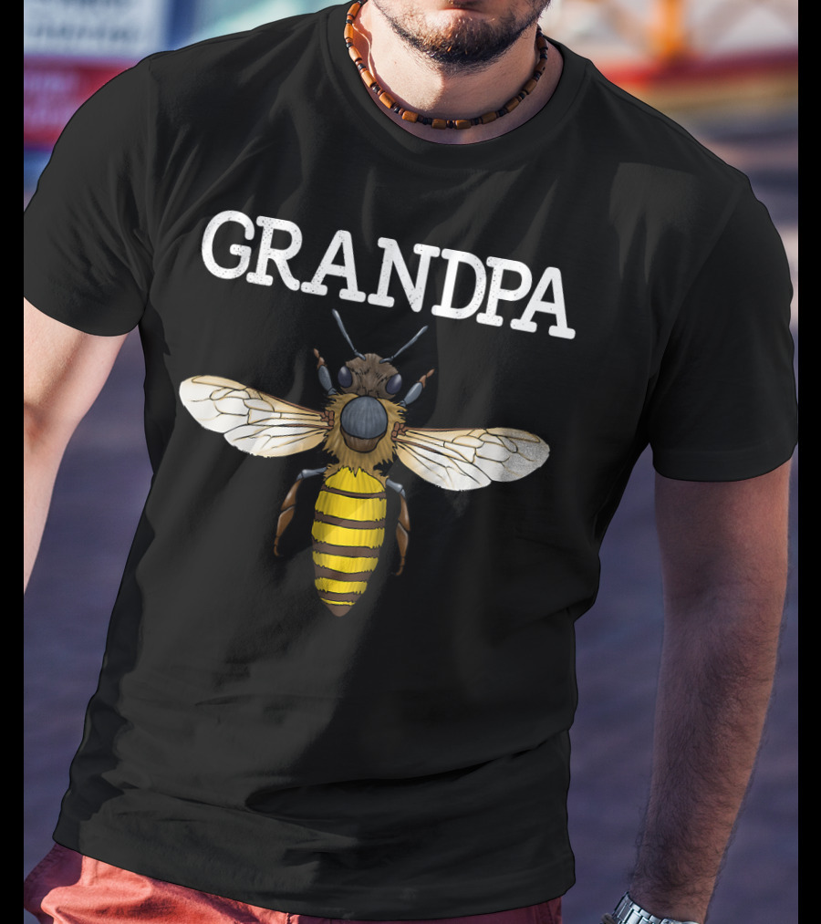 Grandpa Bee Cute Funny Bee Keeper Bee T-Shirt