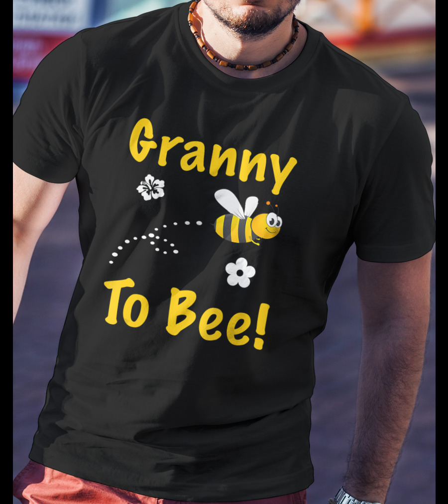 Granny To Bee Granny Bee Flowers T-Shirt