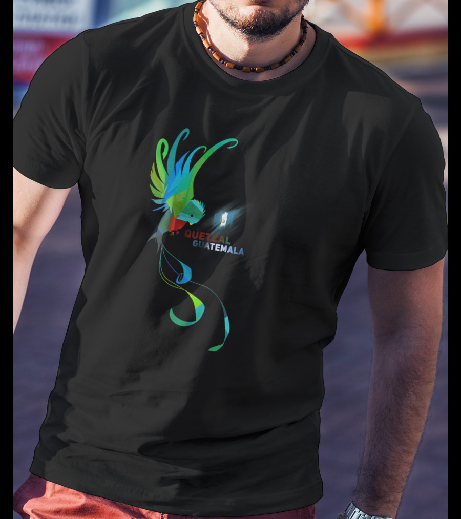 Quetzal Guatemala Vibrant National Bird T-Shirt