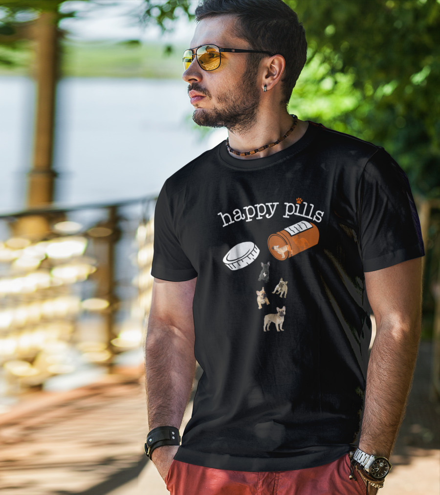 Happy Pills French Bulldog Capsule Pals T-Shirt