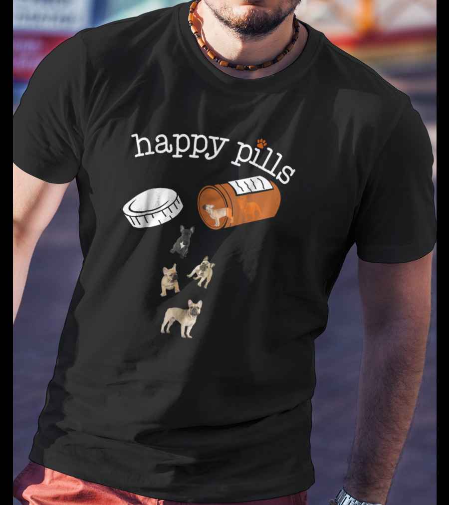 Happy Pills French Bulldog Capsule Pals T-Shirt