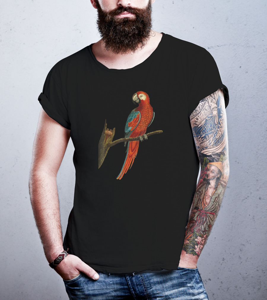 Hawaii Tropical Parrot Halloween Macaw Vibrant Vintage Bird T-Shirt