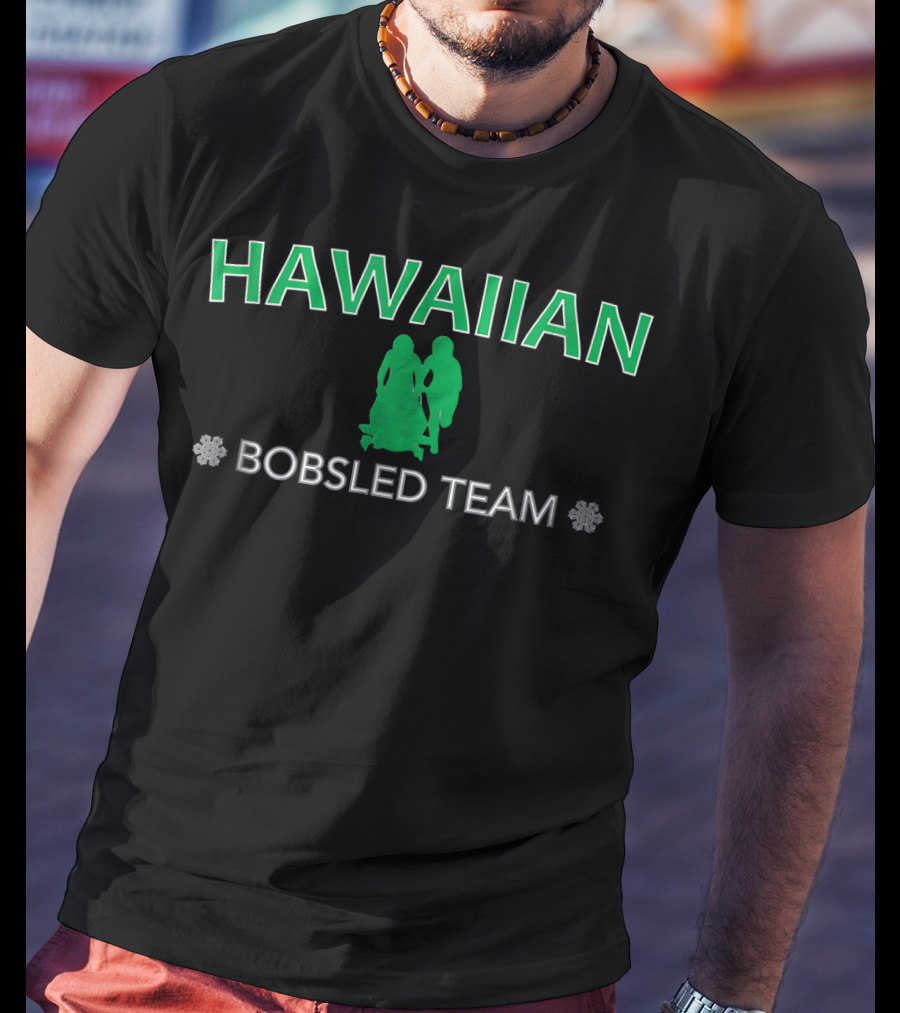 Hawaiian Bobsled Team Snowflake T-Shirt