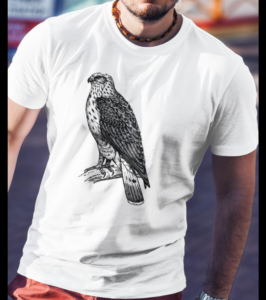 Hawk Ornithology Black Bird T-Shirt