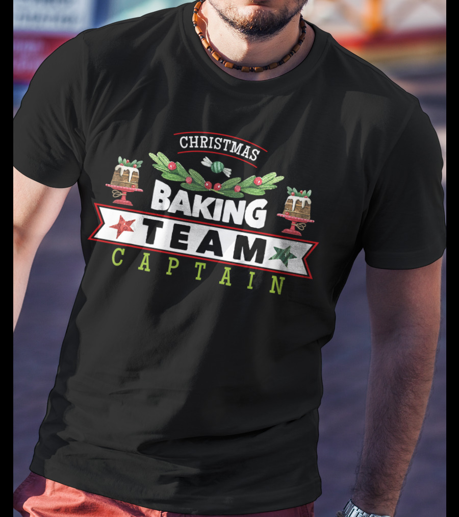 Christmas Baking Team Captain Holiday Cookie T-Shirt