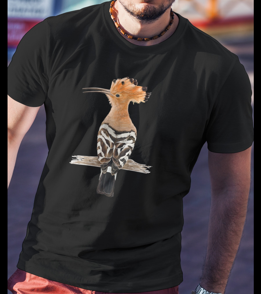 Hoopoe Bird Nature Wildlife Detailed T-Shirt