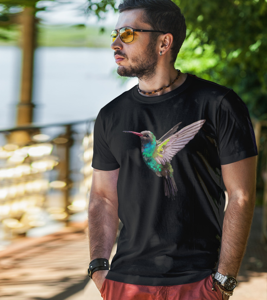Hummingbird Bird Colorful Winged Beauty T-Shirt