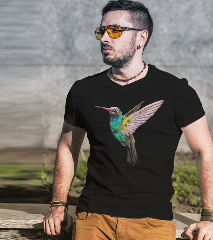 Hummingbird Bird Colorful Winged Beauty T-Shirt